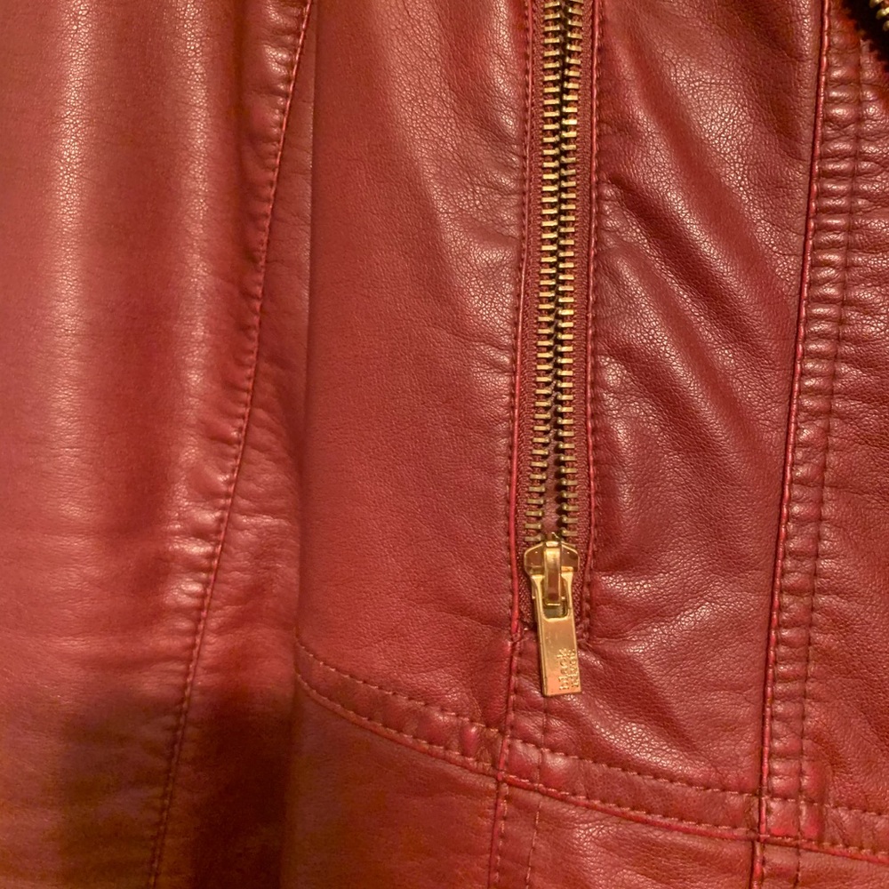Black Rivet Leather Jacket - Picture 4 of 4